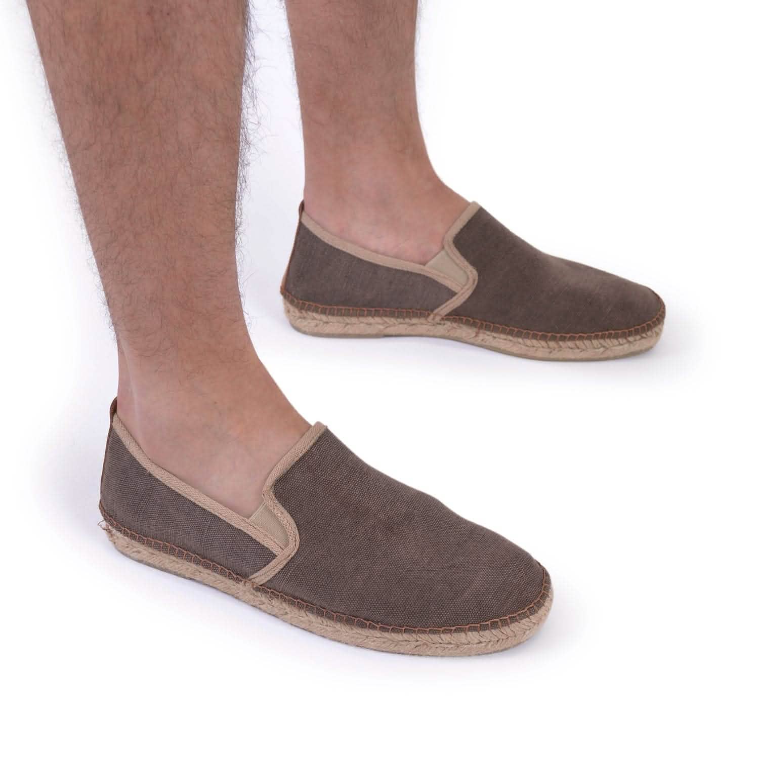 Men's Plain Canvas Espadrilles - Comfortable Casual Slip-On Shoes for Summer | Perfect for Beach, Vacation & Everyday Wear - Dallas Collection