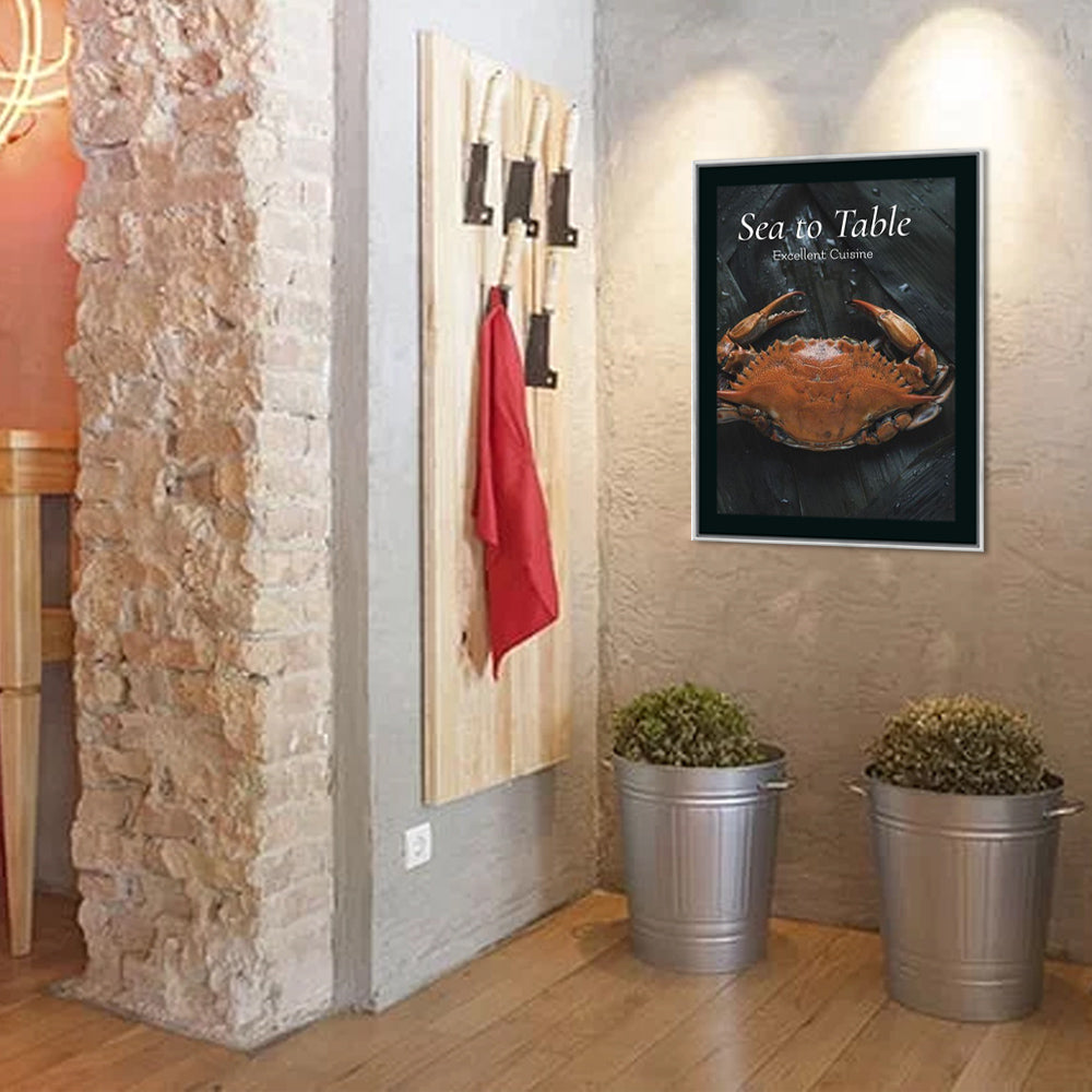 20x28 Poster Frame - SwingFrame Classic Black Display for Wall Art, Photos & Posters - Perfect for Home, Office & Gallery Decor