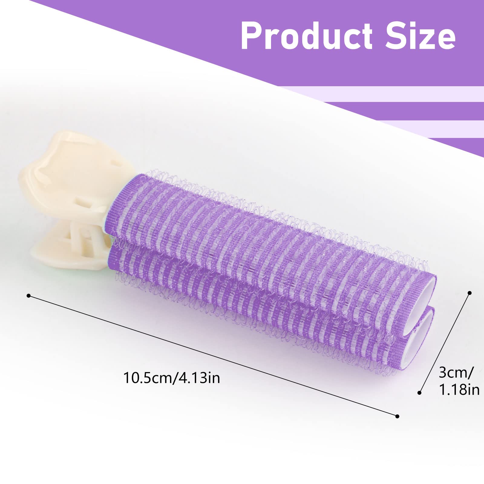 Volumizing Hair Root Clips for Women - 10pcs Purple Hair Rollers for Volume & Lift - DIY Curling Styling Tools for Natural Fluffy Hair - Perfect for Home Salon, Parties & Special Occasions