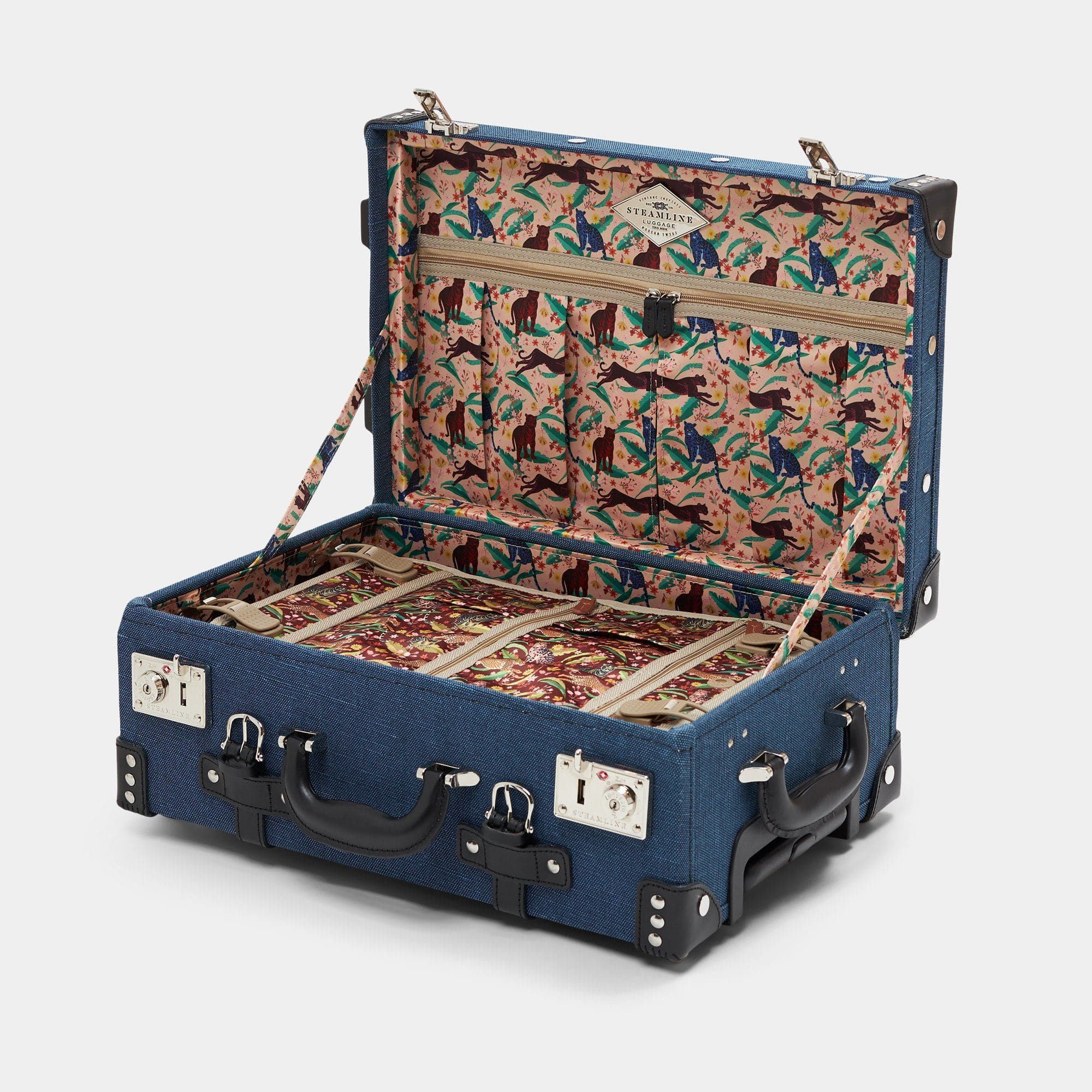The Editor Navy Carry-On Luggage - Lightweight & Durable Travel Suitcase for Business Trips & Weekend Getaways