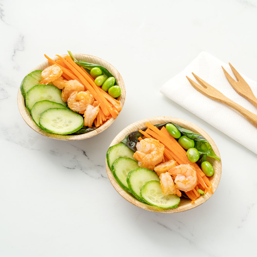 100-Pack 4oz Eco-Friendly Palm Leaf Bowls & 100-Pack 3.5