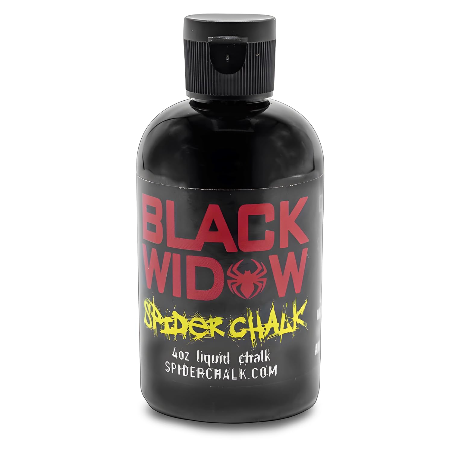 SPIDER CHALK Black Widow Liquid Chalk - No Mess Weightlifting Gym Chalk for Grip Enhancement | Lab-Grade, Skin-Friendly Formula | Made in USA | Perfect for Powerlifting, Rock Climbing & CrossFit Training