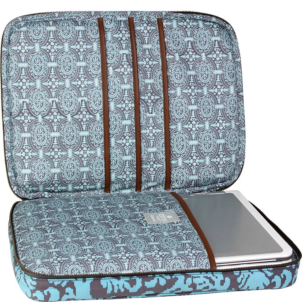 Amy Butler for Kalencom NOLA Laptop Wrap (Spiced Buds) - Stylish & Protective Laptop Sleeve for 13-15 Inch MacBook, Dell, HP - Perfect for Work, Travel & School