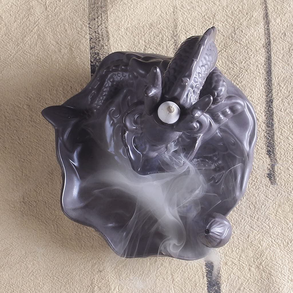 Ceramic Backflow Incense Holder - Waterfall Incense Burner for Home Decor, Zen Meditation & Aromatherapy | Perfect for Relaxation, Yoga & Stress Relief