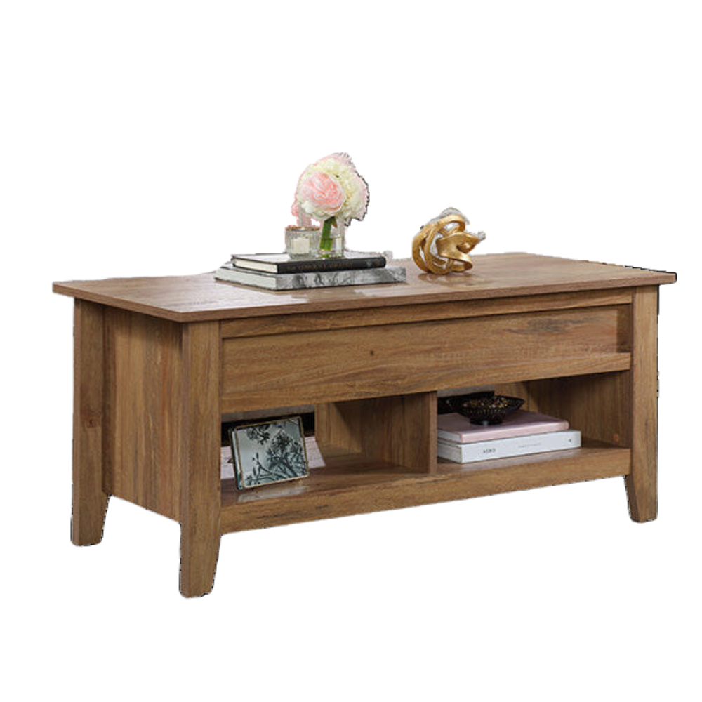 Carson Lift Top Coffee Table with Storage - Solid Mango Wood Rectangular Design for Living Room, Bedroom & Small Spaces