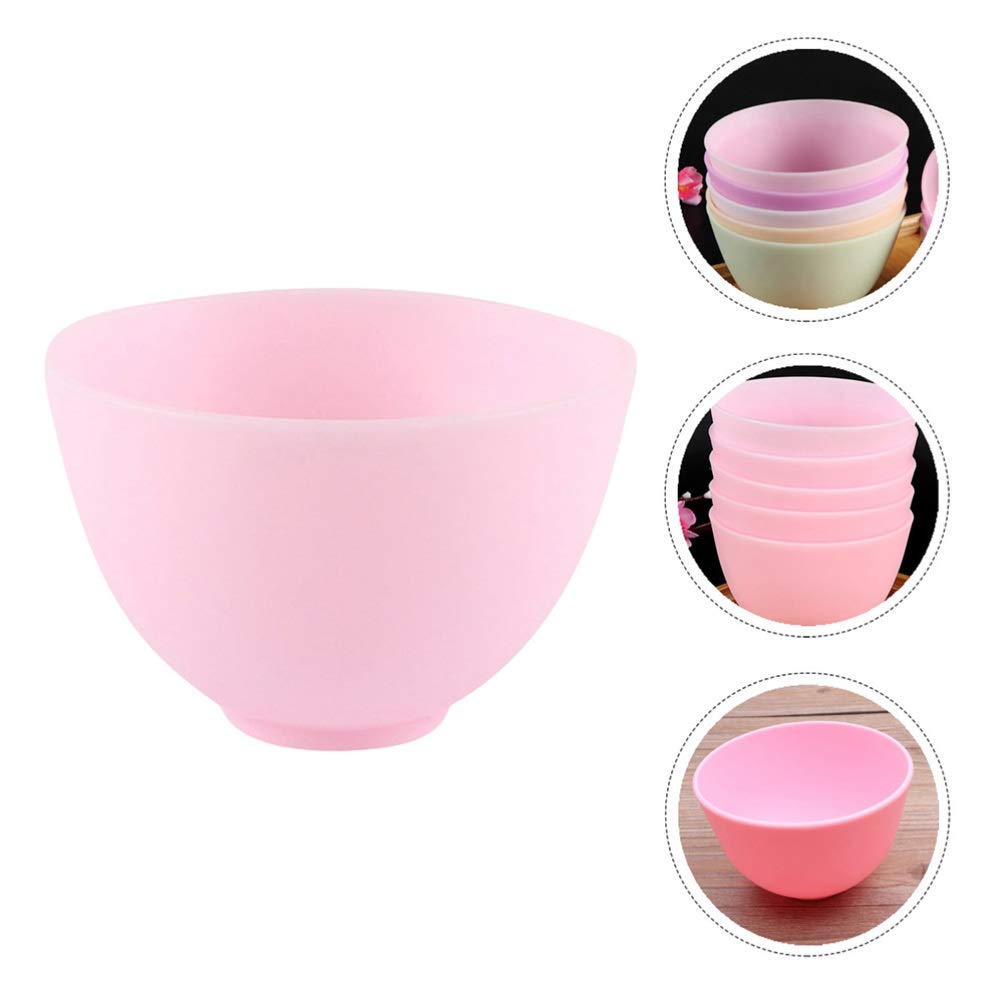 3Pcs Pink Silicone Facial Mixing Bowls for DIY Skincare, Makeup & Beauty Treatments – Perfect for Home Spa, Facial Masks & Cosmetic Mixing
