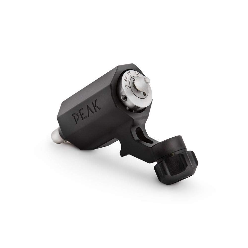 Peak Nebula Direct Drive Rotary Tattoo Machine - Professional Black Tattoo Gun with Adjustable Stroke Length, Ergonomic & Comfortable Design - Perfect for Tattoo Artists and Beginners, Ideal for Studio & Home Use
