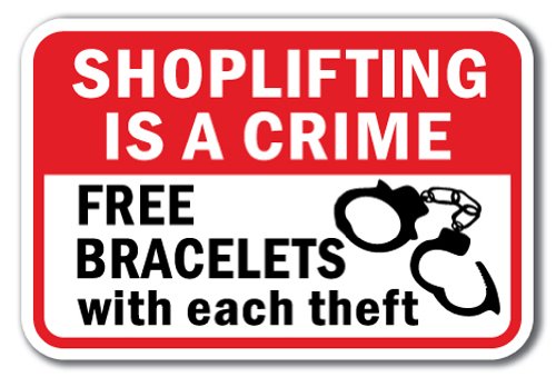 Anti-Theft Warning Sign - 12