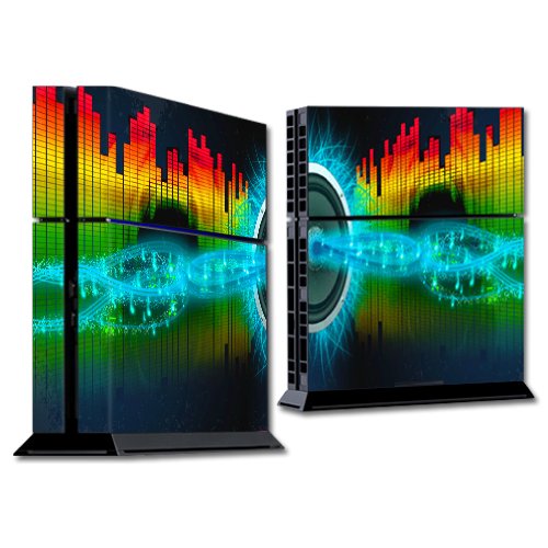 MightySkins Protective Vinyl Skin Wrap Sticker for Sony PlayStation 4 PS4 Console - Custom Bass Head Design - Durable Scratch-Resistant Decal for Gaming Setup & Home Decor
