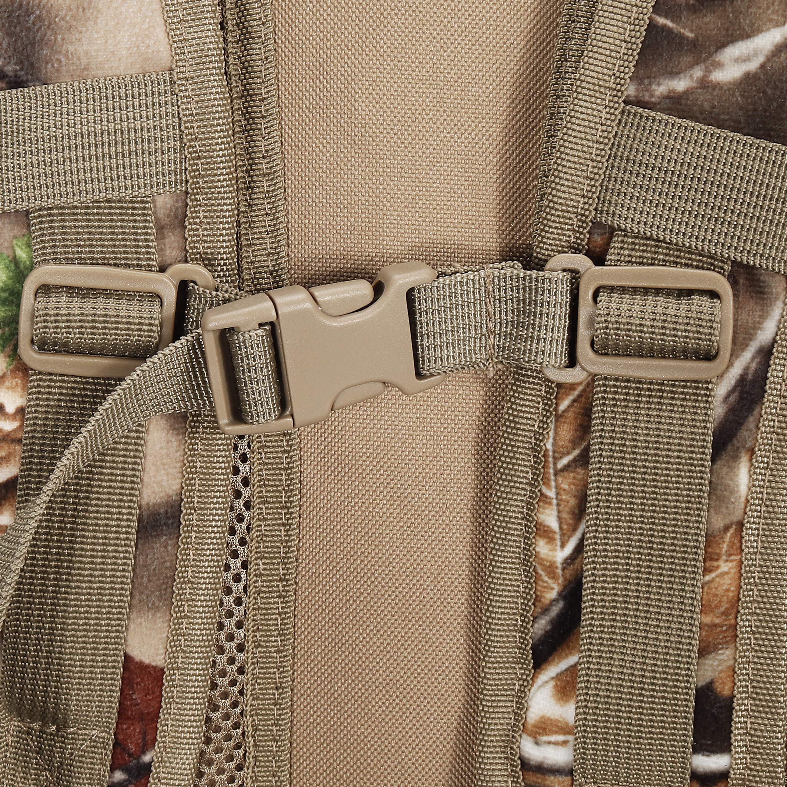 North Mountain Gear Camouflage Hunting Backpack - Waterproof, Bow & Rifle Compatible, Large Capacity (Woodland Brown Camo) - Perfect for Deer Hunting, Outdoor Adventures & Tactical Missions