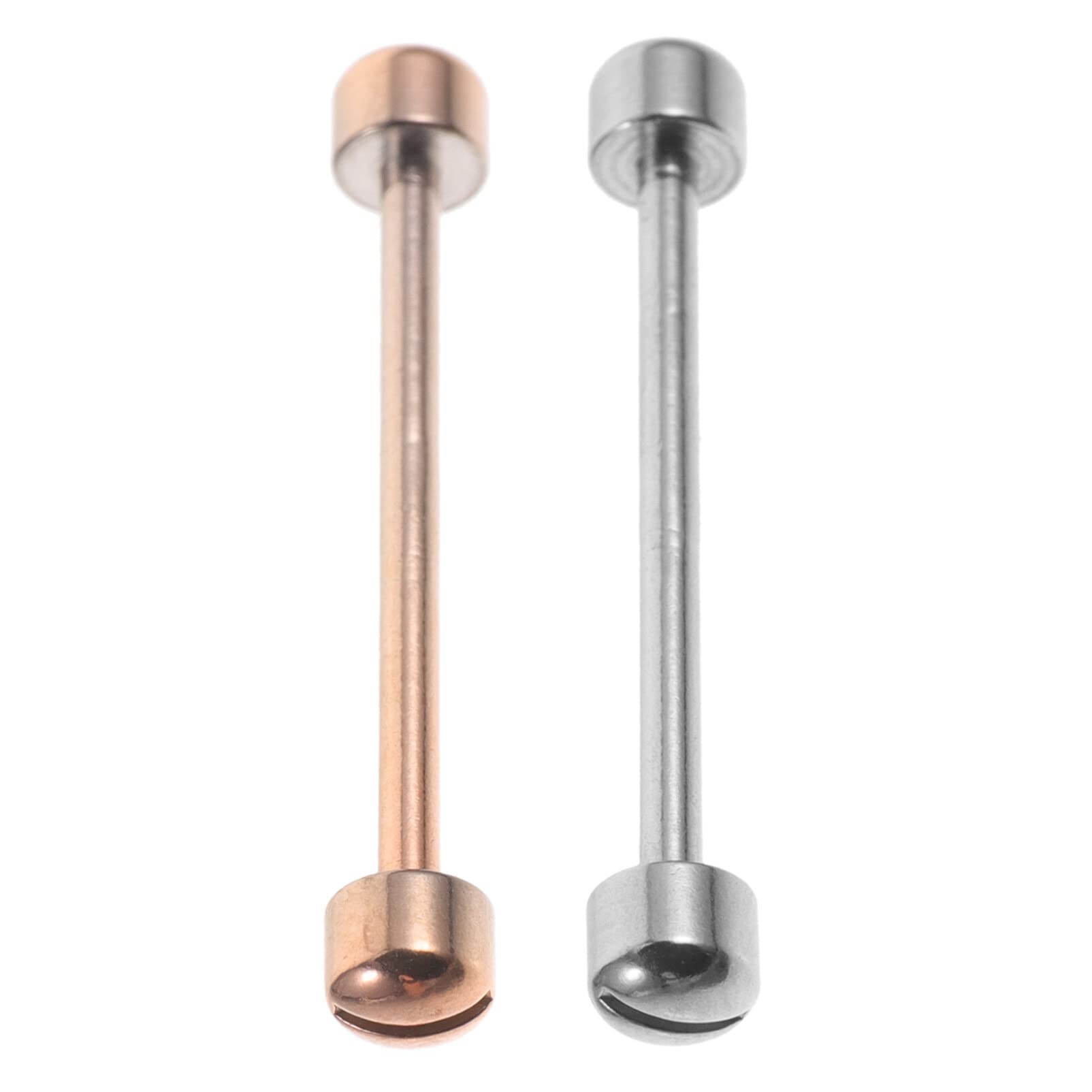 Hemobllo 2-Pack Watch Screw Tube Replacement Kit - Stainless Steel Watch Band Link Pins for Watch Strap Repair - Compatible with Rolex, Seiko, Casio & More (Perfect for Watch Repair & Maintenance)