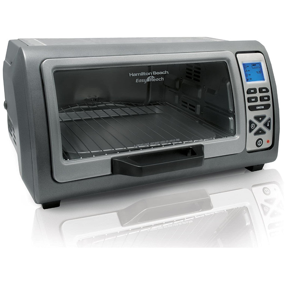 Best Hamilton Beach 6-Slice Easy Reach Digital Toaster Oven with Convection Bake 31128 - Perfect for Family Breakfast, Quick Meals & Small Kitchen Cooking