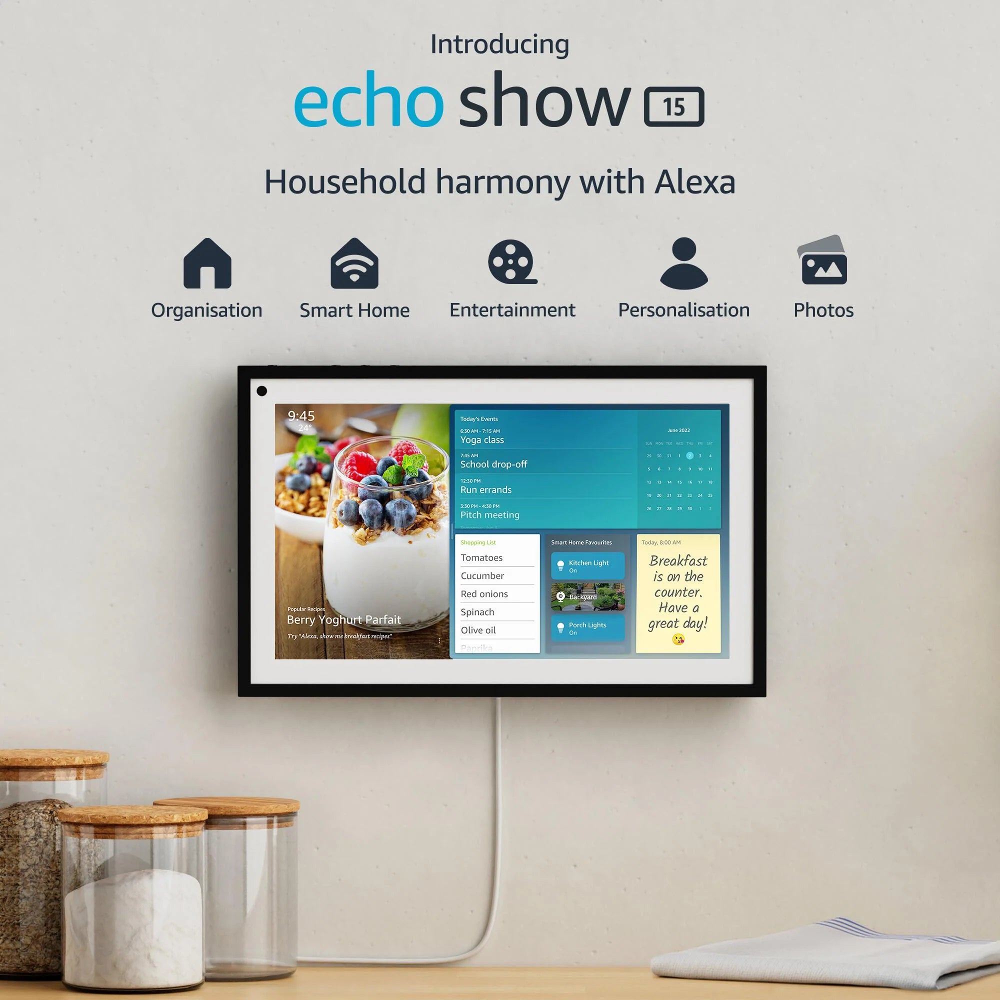 Amazon Echo Show 15 - 15.6