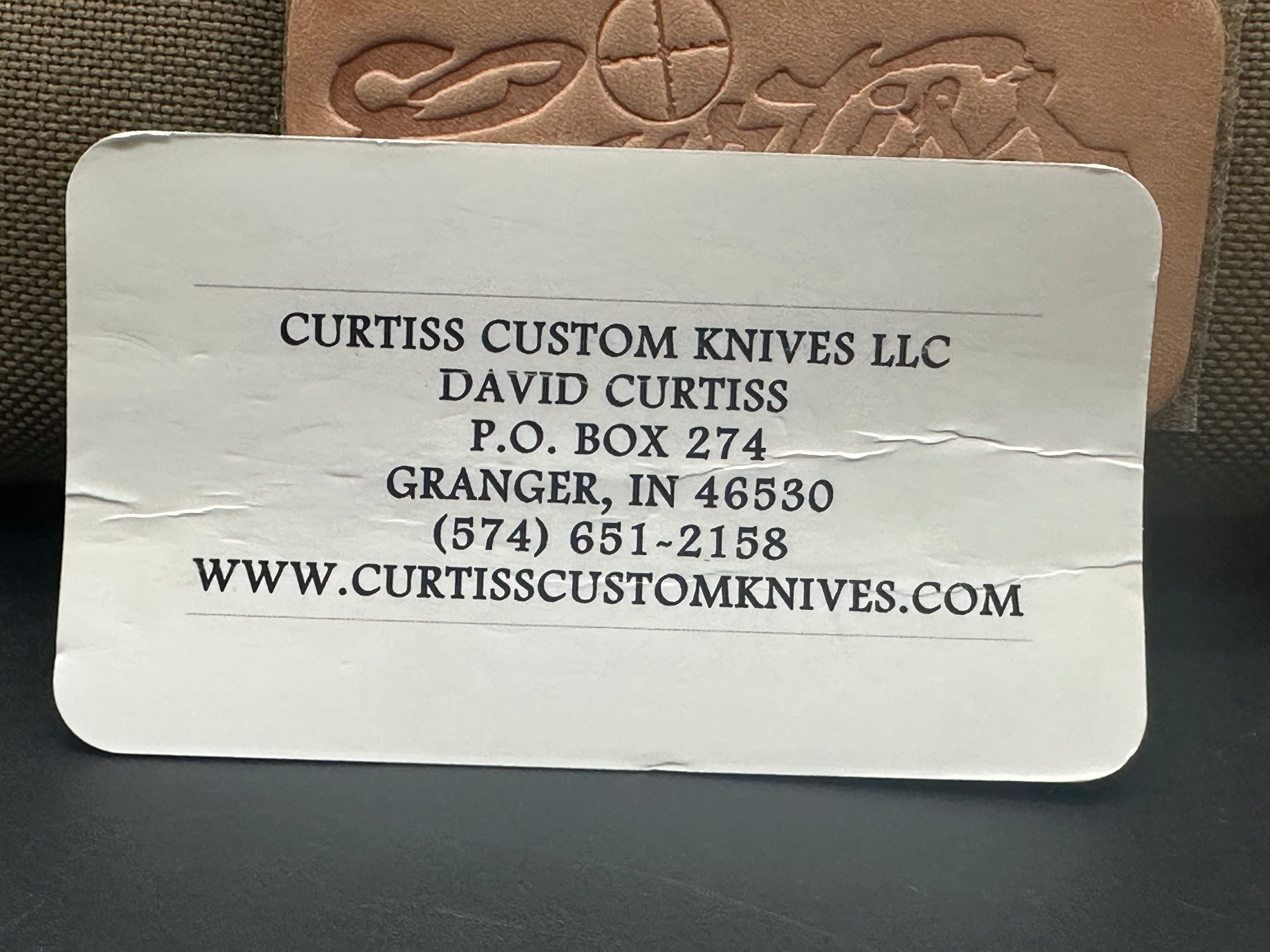 Premium Cruze Damascus Knife with Frag Patterned Handle - Handcrafted Custom Knives by Curtiss | Perfect for Outdoor Adventures, Camping & Survival Gear