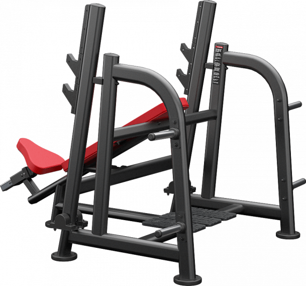ATLANTIS Olympic Incline Bench Press with Pivot - Adjustable Weight Bench for Strength Training & Home Gym Workouts - Perfect for Bodybuilding, Powerlifting & Fitness Enthusiasts