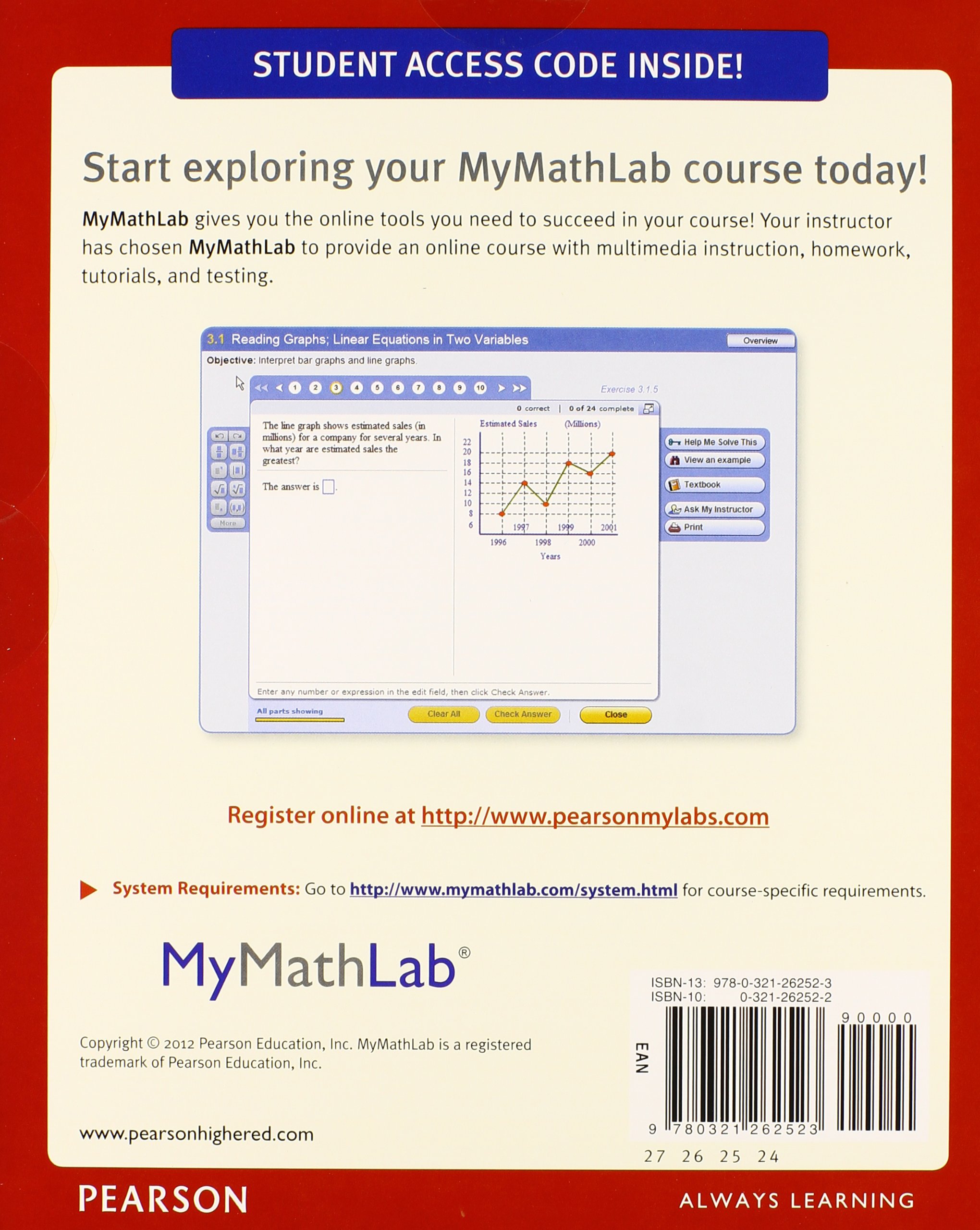 College Algebra, Books a la Carte Edition with MyLab Math Access Card (6th Edition) - Textbook for University Students & Self-Learners | Algebra Study Guide & Online Learning Resource
