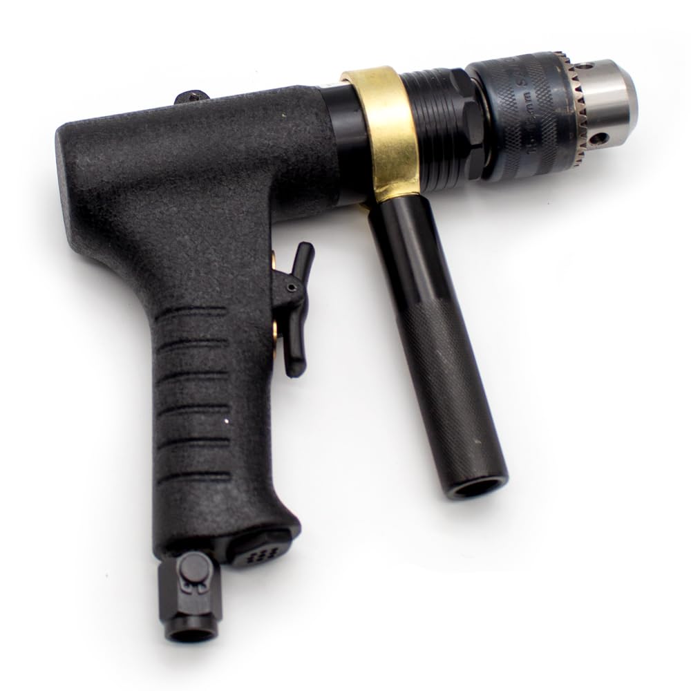 13MM Pneumatic Drill Tapping Machine - High Power Air Drilling Tool with Air Gun Design for Metalworking, Woodworking & DIY Projects