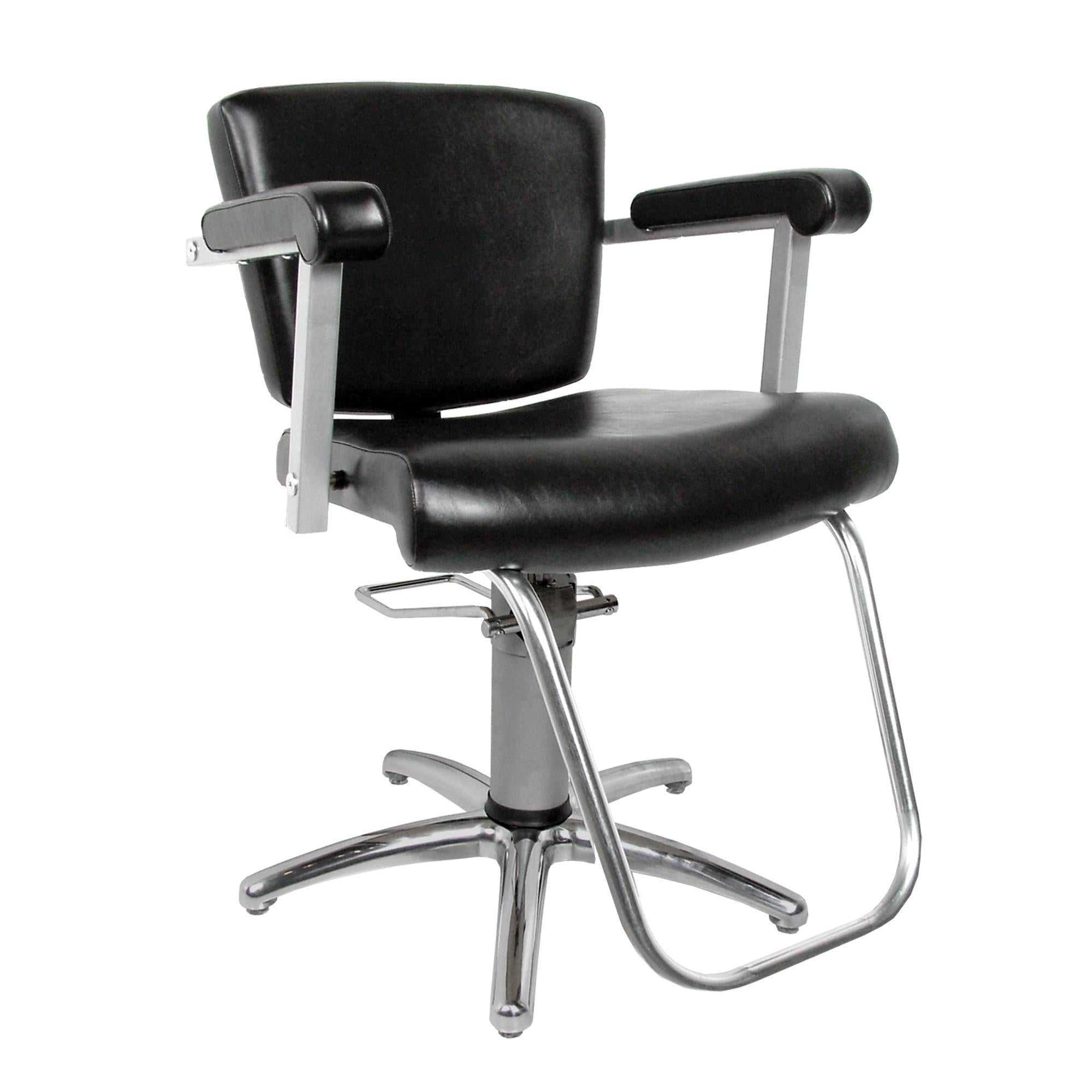 Collins Vittoria Hydraulic Styling Chair with Slim Star Base - Adjustable Salon Hairdressing Chair for Barber Shop & Beauty Salon - Perfect for Hair Styling, Makeup & Nail Services