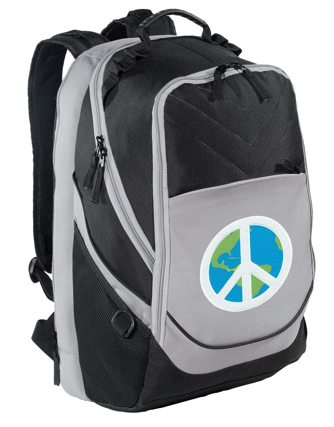 Peace Sign Backpack - Stylish Laptop Computer Bag for School, Work & Travel, Promoting World Peace