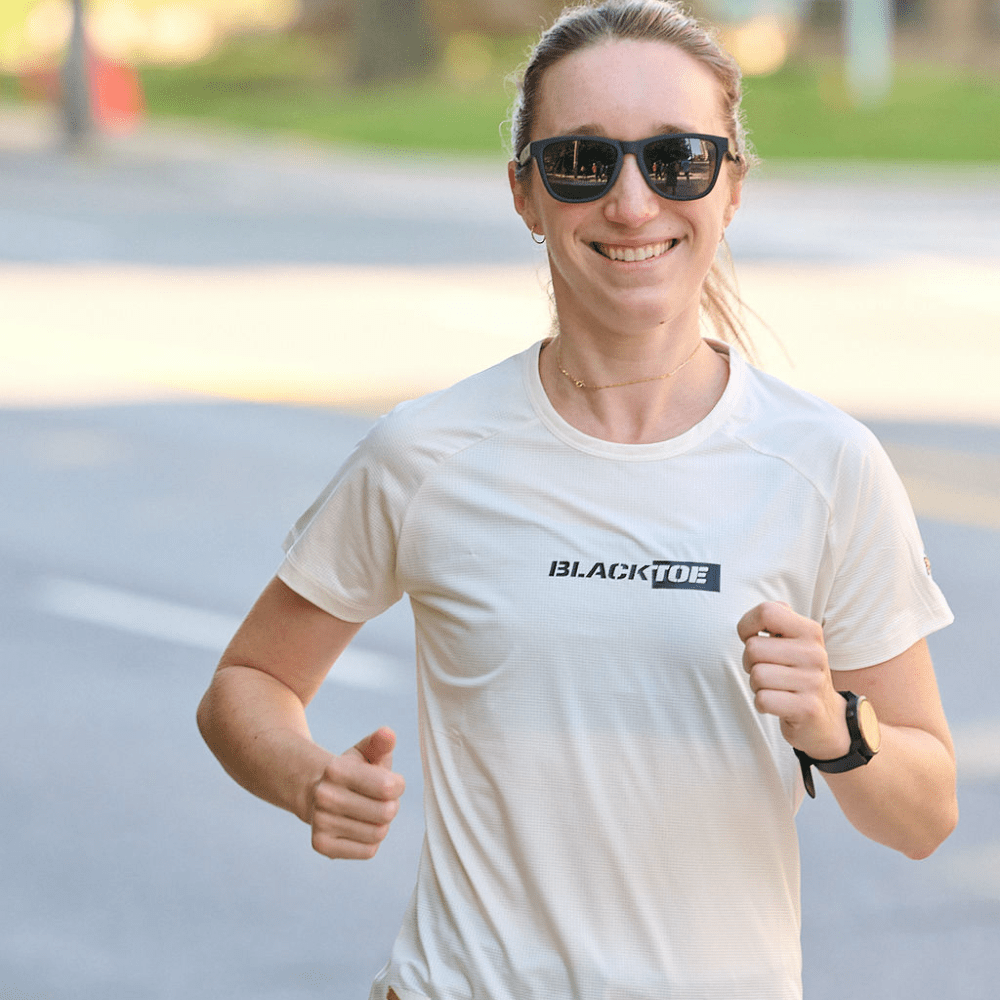 BlackToe Tracksmith Women's Twilight Tee - Lightweight Running Shirt for Women, Breathable Athletic Top with Moisture-Wicking Technology - Perfect for Jogging, Gym Workouts & Outdoor Activities