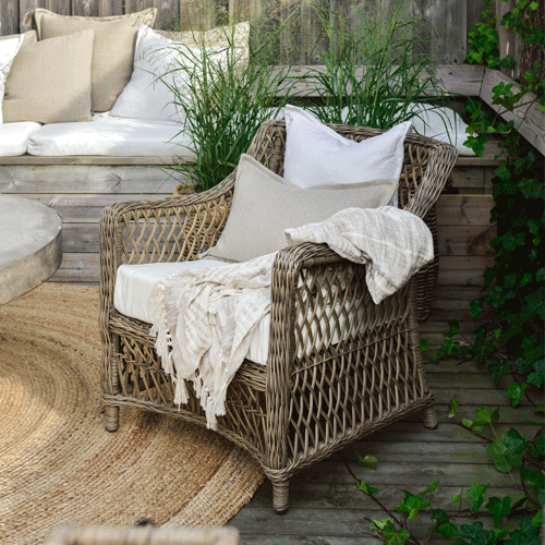 Artwood Marbella Outdoor Dining Chair - Weather-Resistant Patio Furniture for Garden, Poolside & Backyard - Comfortable & Durable Dining Set Chairs