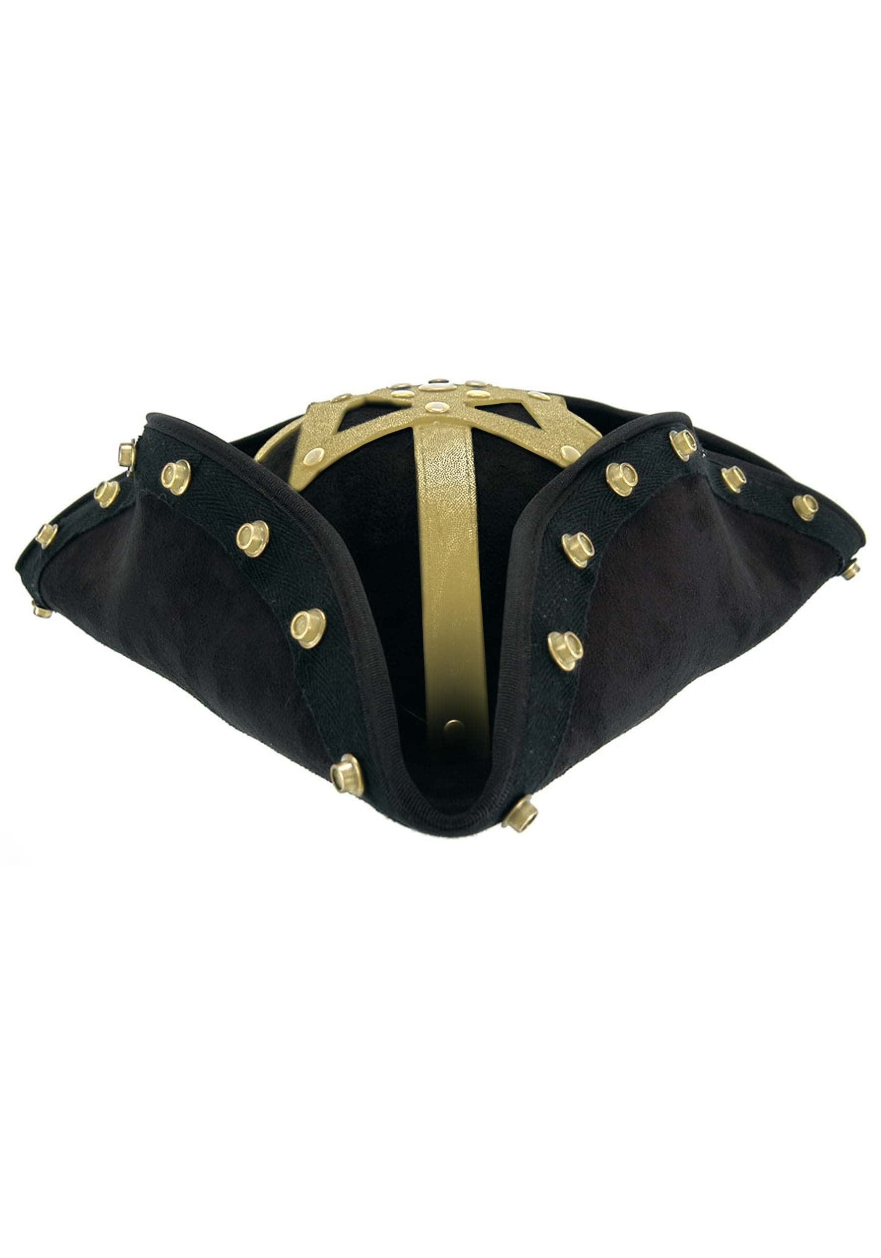 Disney Pirates of the Caribbean Blackbeard Pirate Hat - Authentic Replica Costume Accessory for Halloween, Cosplay & Themed Parties