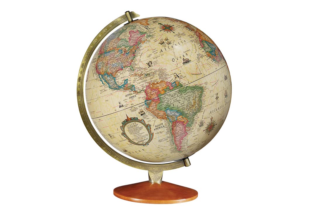 Replogle Odessa 12-Inch Illuminated World Globe with Stand - Light Up Globe Ball, Raised Relief for Kids & Children's Classroom Decor, Made in USA - Perfect for Home, School & Educational Gifts