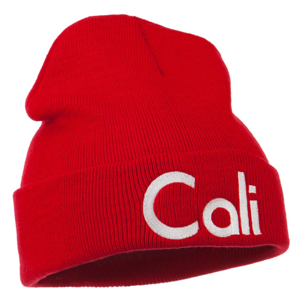 e4Hats.com California Embroidered Long Beanie - Warm Winter Knit Hat for Men & Women - Perfect for Skiing, Snowboarding & Outdoor Activities