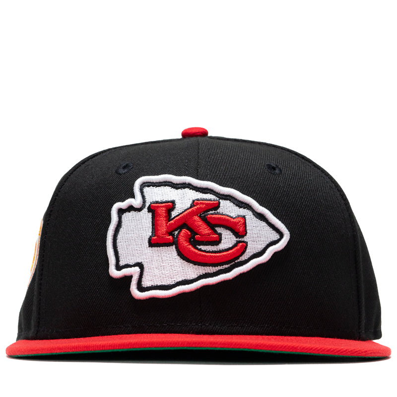 New Era Kansas City Chiefs 59FIFTY Fitted Cap - Black/Red Official NFL Hat for Men - Perfect for Football Games, Sports Events & Streetwear Fashion