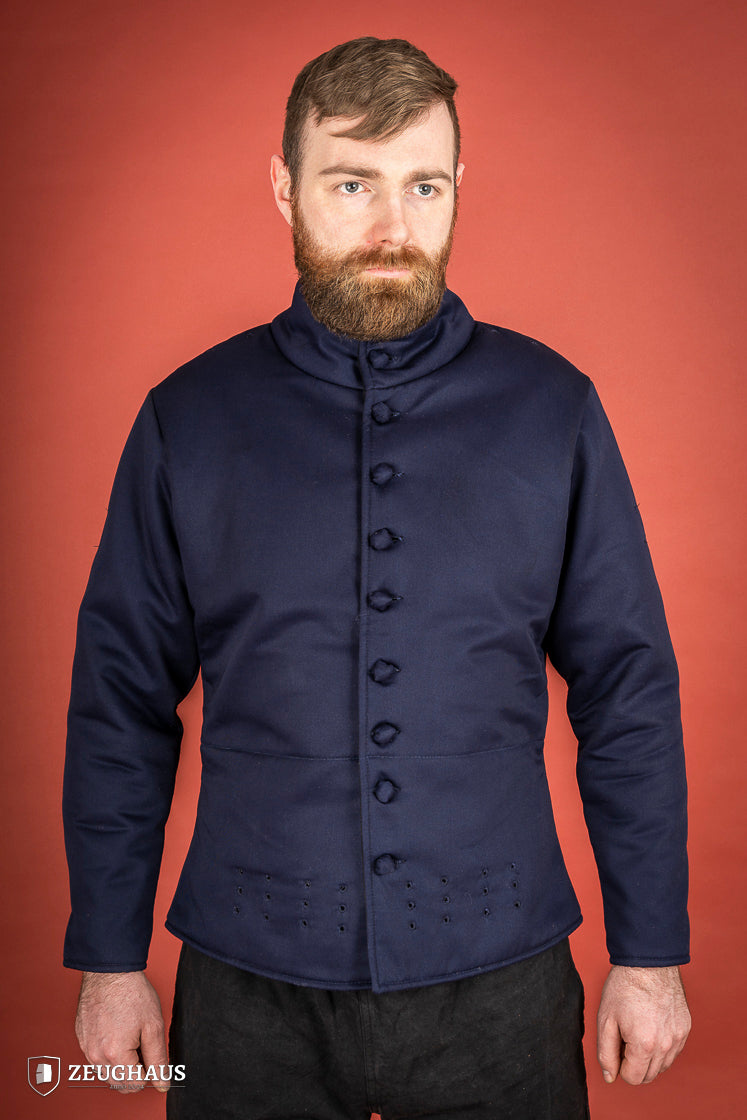 Stylish Arming Doublet in Blue - Medieval Renaissance Costume for LARP, Cosplay & Historical Reenactment