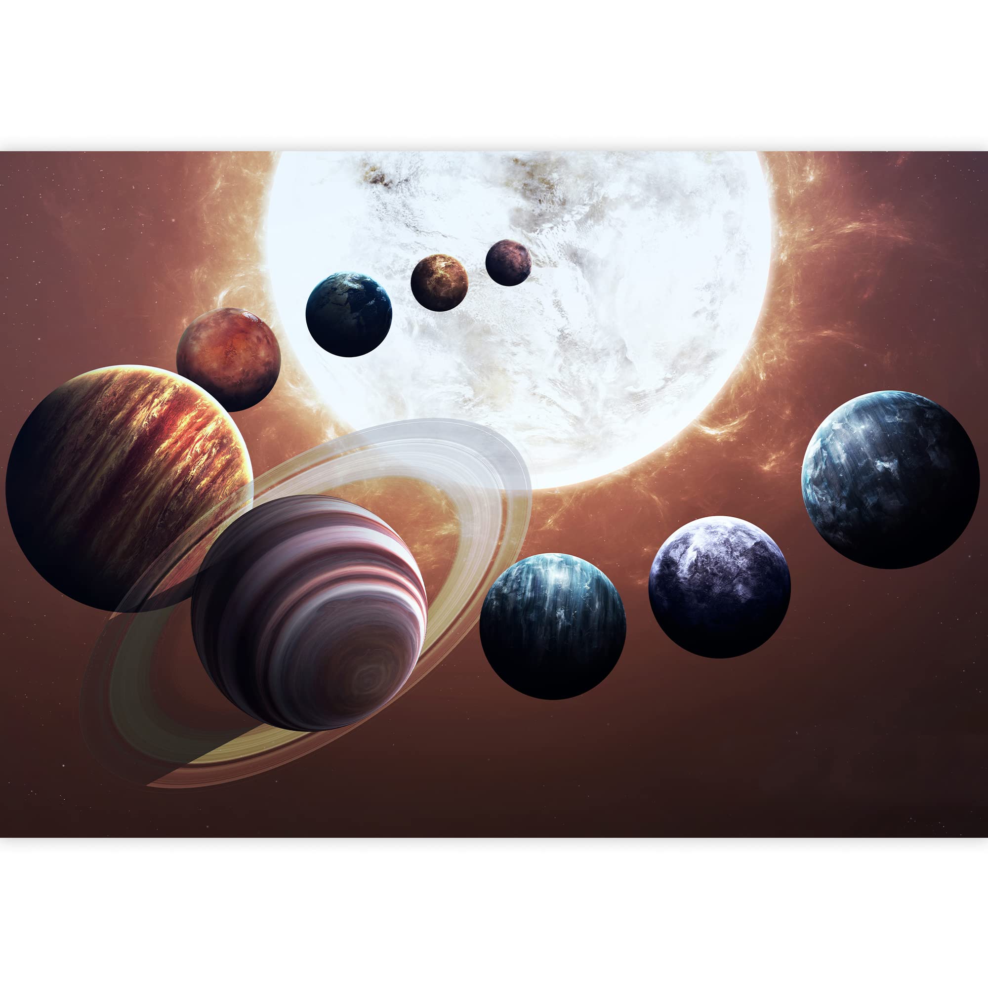 Removable Peel and Stick Wallpaper - Giant Universe Planets Wall Mural (66x96 inches) for Bedroom Decor | Easy DIY Wall Stickers for Kids Room, Nursery, or Living Room