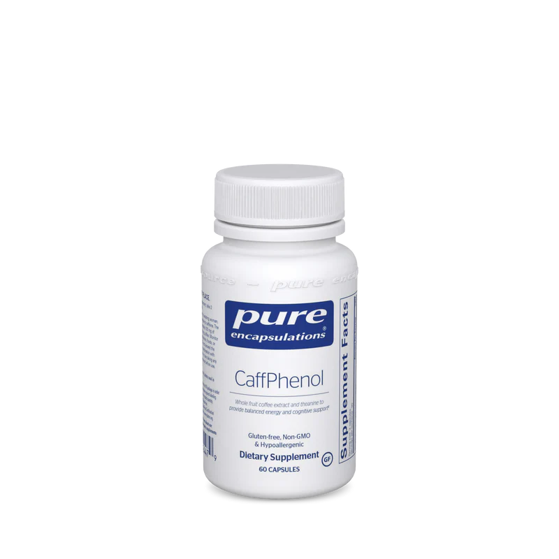 Pure Encapsulations CaffPhenol Supplement - Natural Energy & Focus Support for Workouts, Study & Daily Productivity | Vegan Caffeine & Green Tea Extract Capsules