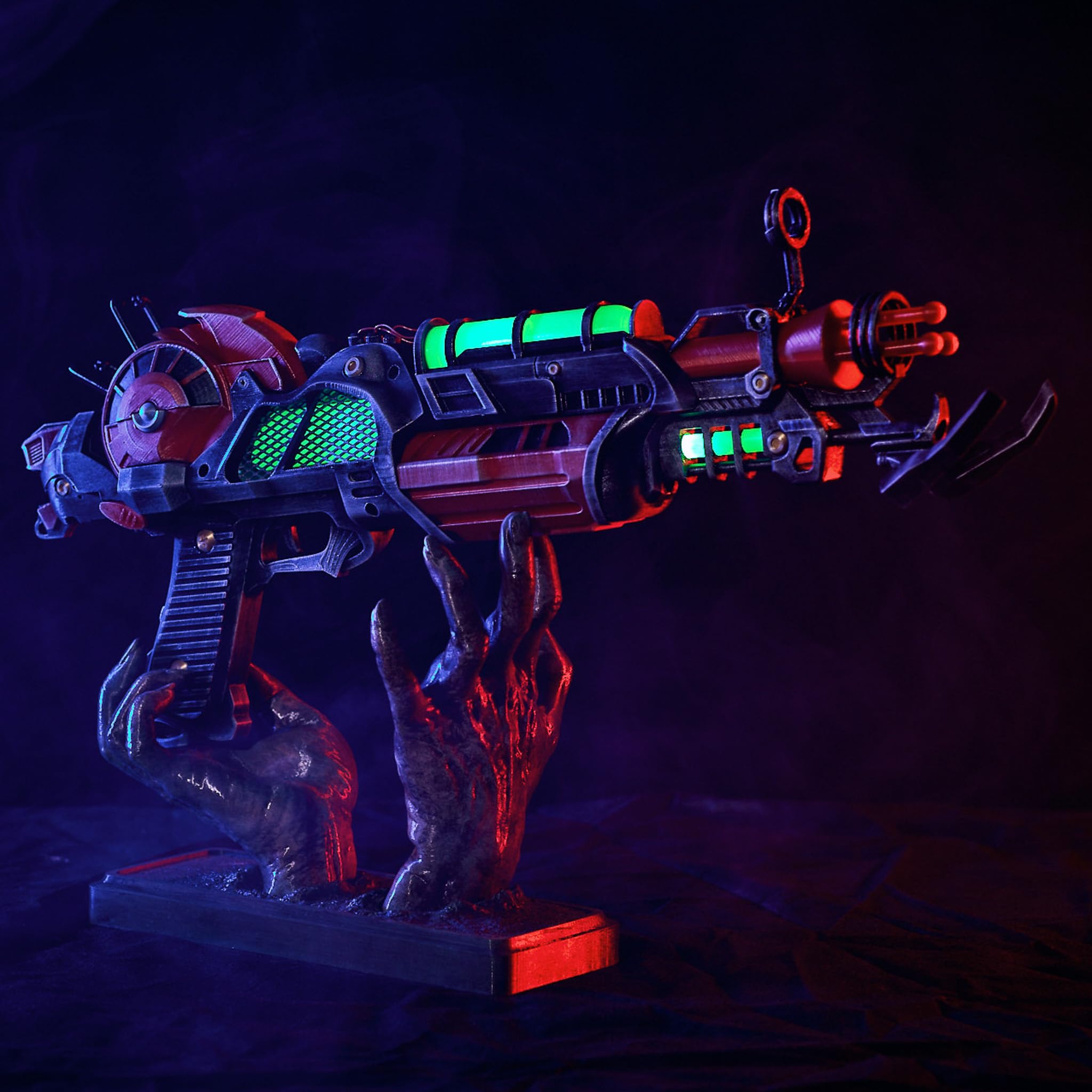 Ray Gun Mark 2 LED Lights Replica - Call of Duty Zombies Prop for Cosplay & Collectors | Perfect for Gaming Events, Halloween Costumes & Display Collections (Stand Not Included)