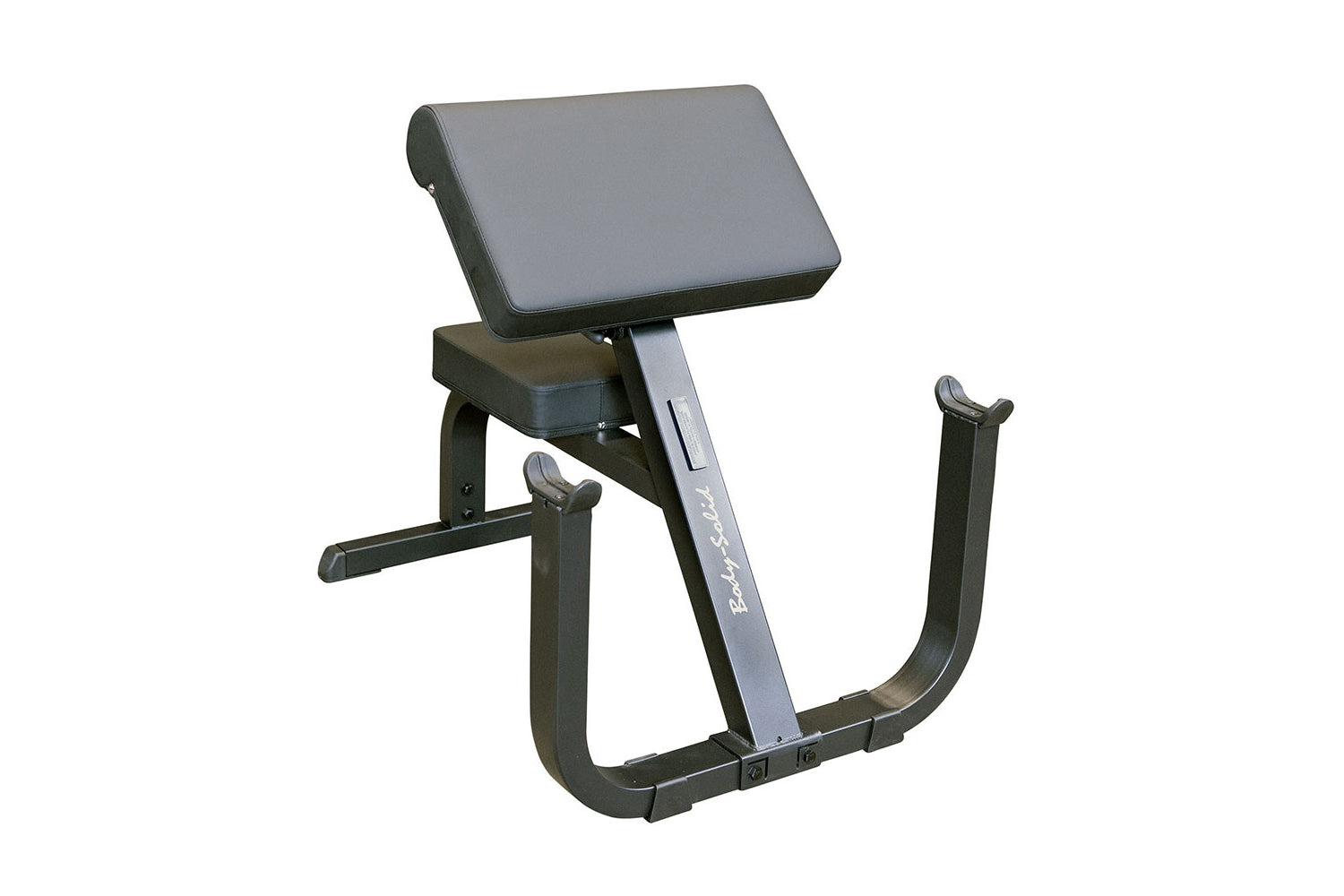 Body Solid GPCB329 Preacher Curl Bench for Biceps Workout - Home Gym & Commercial Use Strength Training Equipment