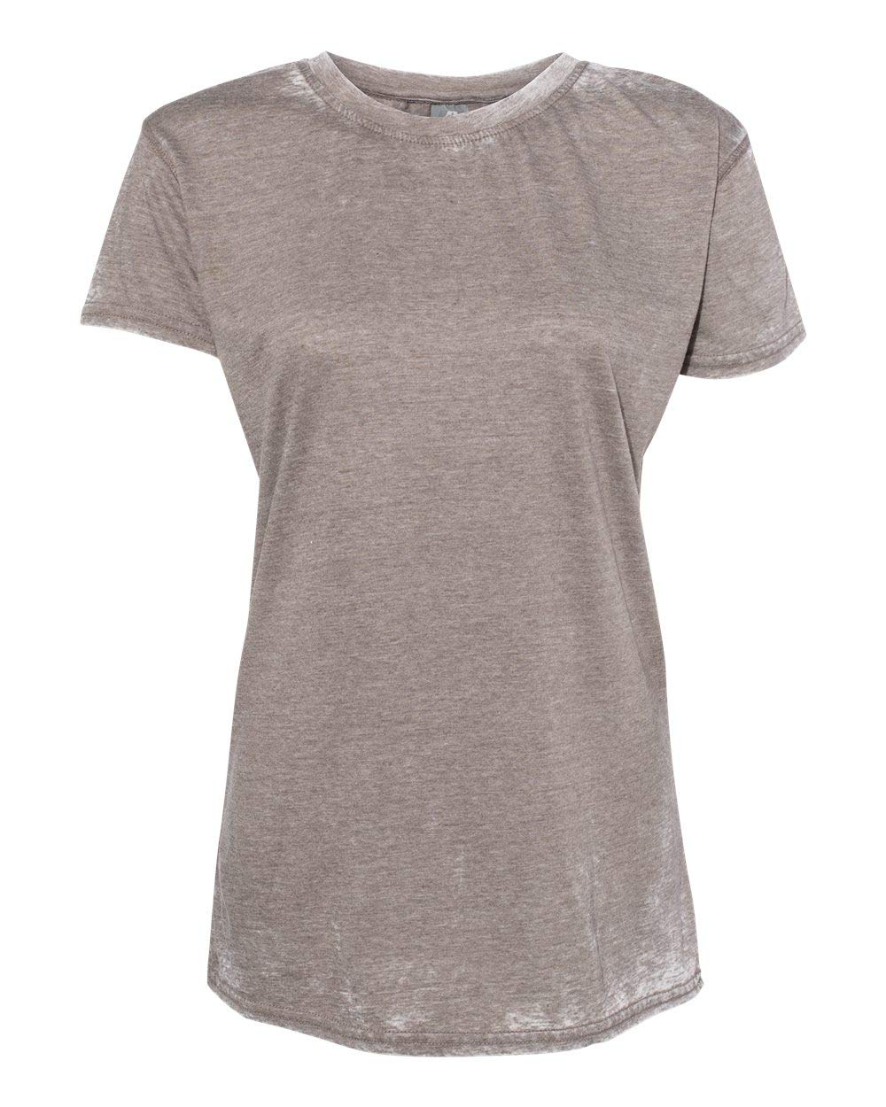 J America Ladies' Zen Jersey T-Shirt - Soft Cotton Relaxed Fit Tee for Women (Dark Smoke, Medium) | Perfect for Yoga, Casual Wear & Everyday Comfort