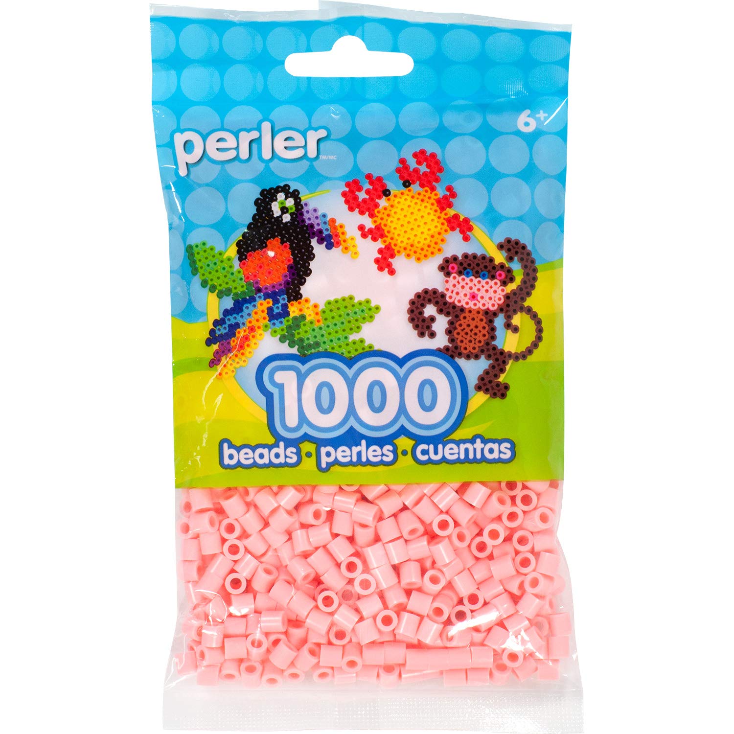 Perler Beads Fuse Beads Kit - 1000pcs Flamingo Pink Craft Beads for DIY Jewelry, Keychains & Kids Art Projects | Perfect for Hama Bead Designs & Creative Crafting
