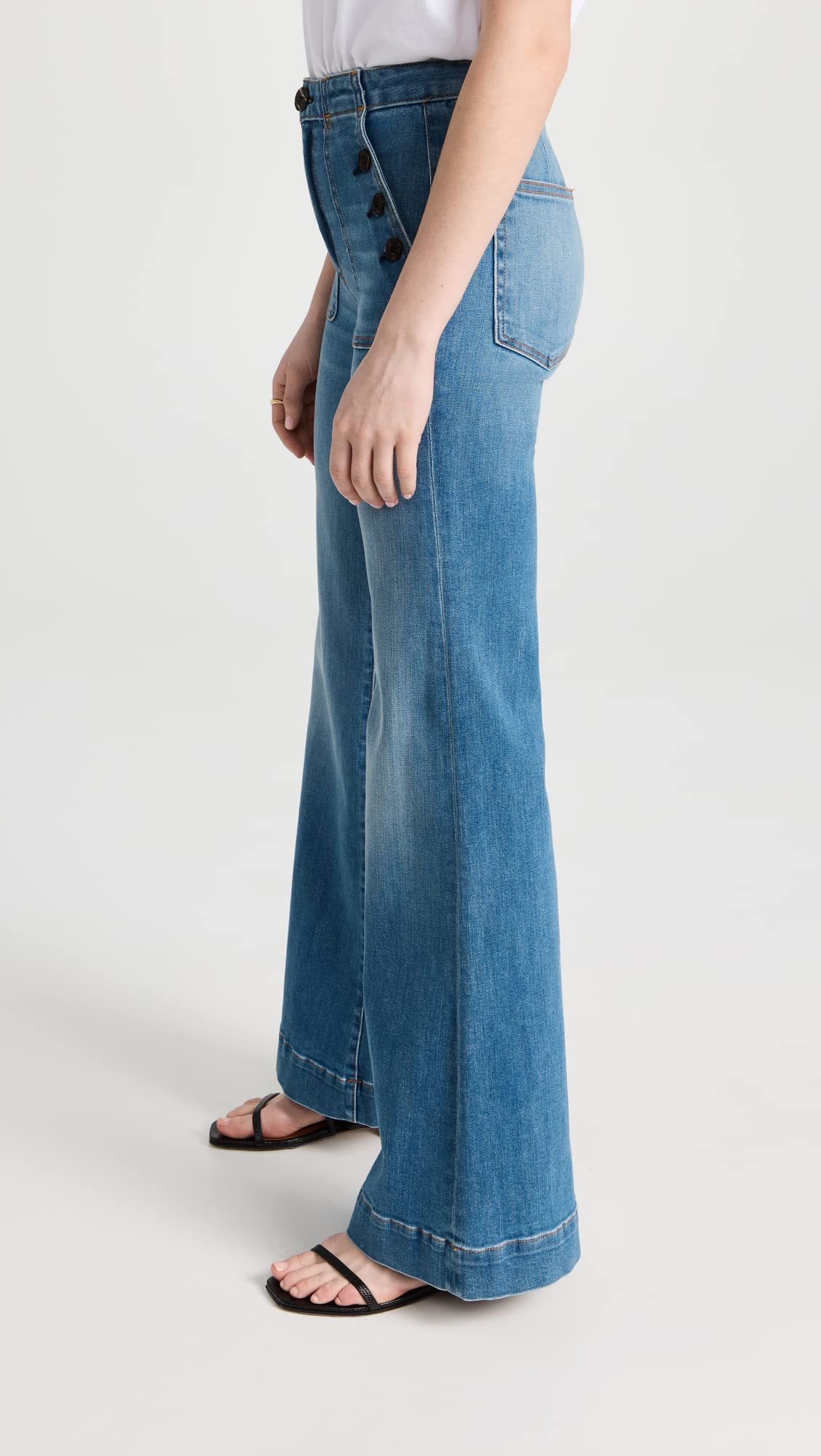 Women's Brick House Wide Leg Dynomite Jeans - High Waisted Stretch Denim Pants for Casual & Boho Style | Perfect for Everyday Wear, Date Nights & Weekend Outfits