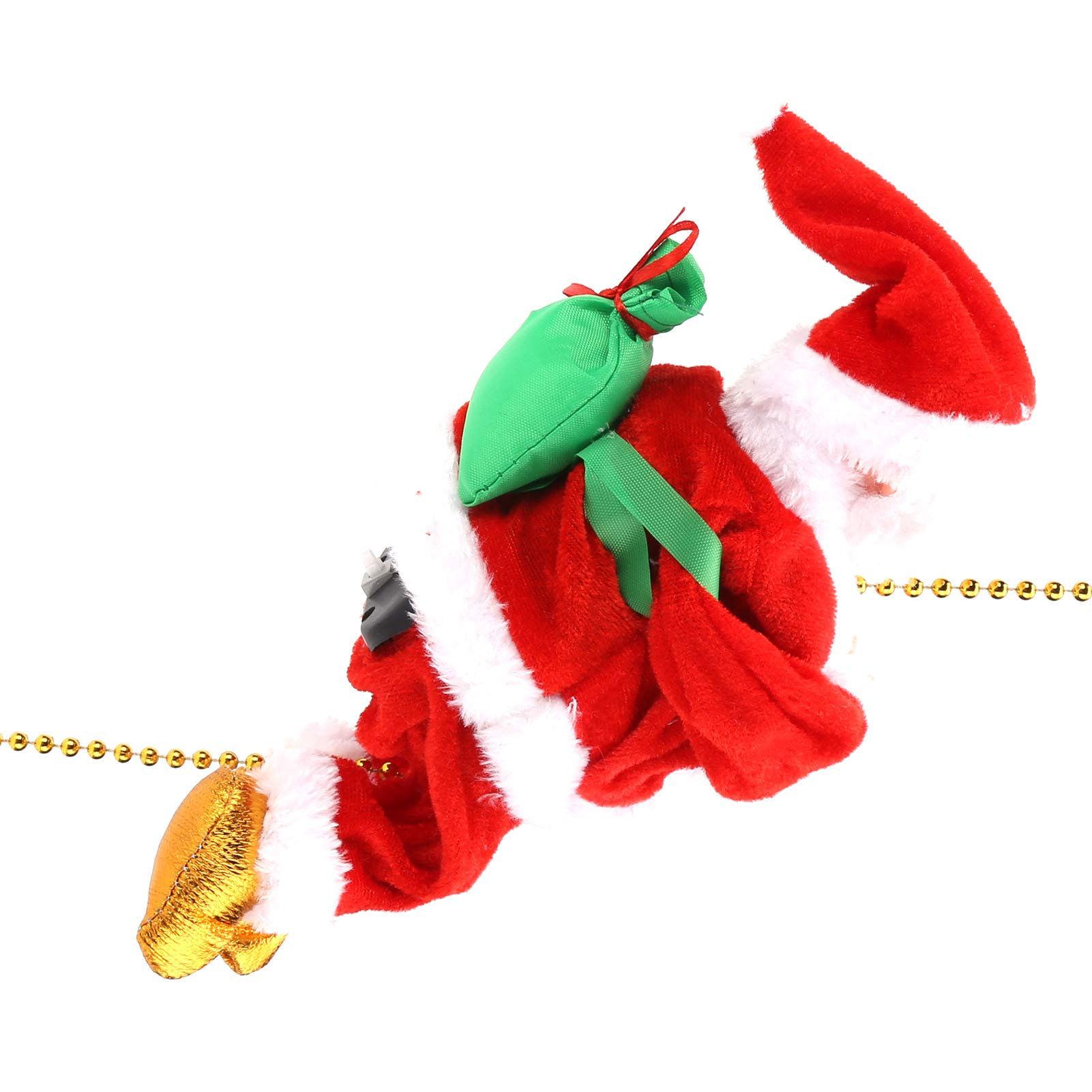 Electric Santa Claus Climbing Ladder Doll - Fun Christmas Decoration for Holiday Parties, Home Decor & Kids' Room | Perfect for Xmas Tree, Gift Exchange & Festive Atmosphere