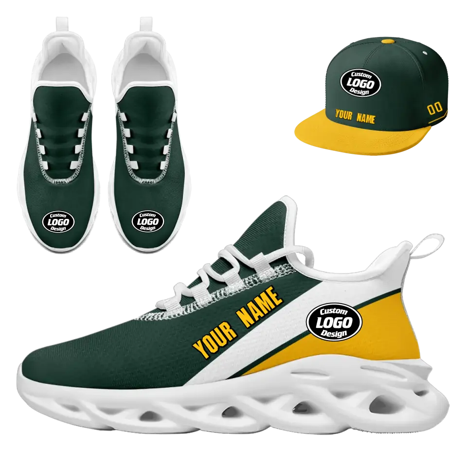 Custom Maxsoul Sneaker and Hat Combo Set - Personalized Athletic Shoes & Apparel for Gifts, Brand Promotion, Fan Festivals, Sports Events - Perfect for Running, Gym Workouts and Casual Streetwear Fashion