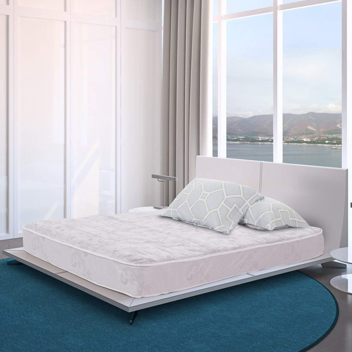Wolf SCQ-30 Sleep Comfort Quilted Mattress - Full Size Bed Mattress for Side Sleepers & Back Pain Relief - Medium Firm Support for Restful Sleep in Bedroom, Guest Room or Dorm