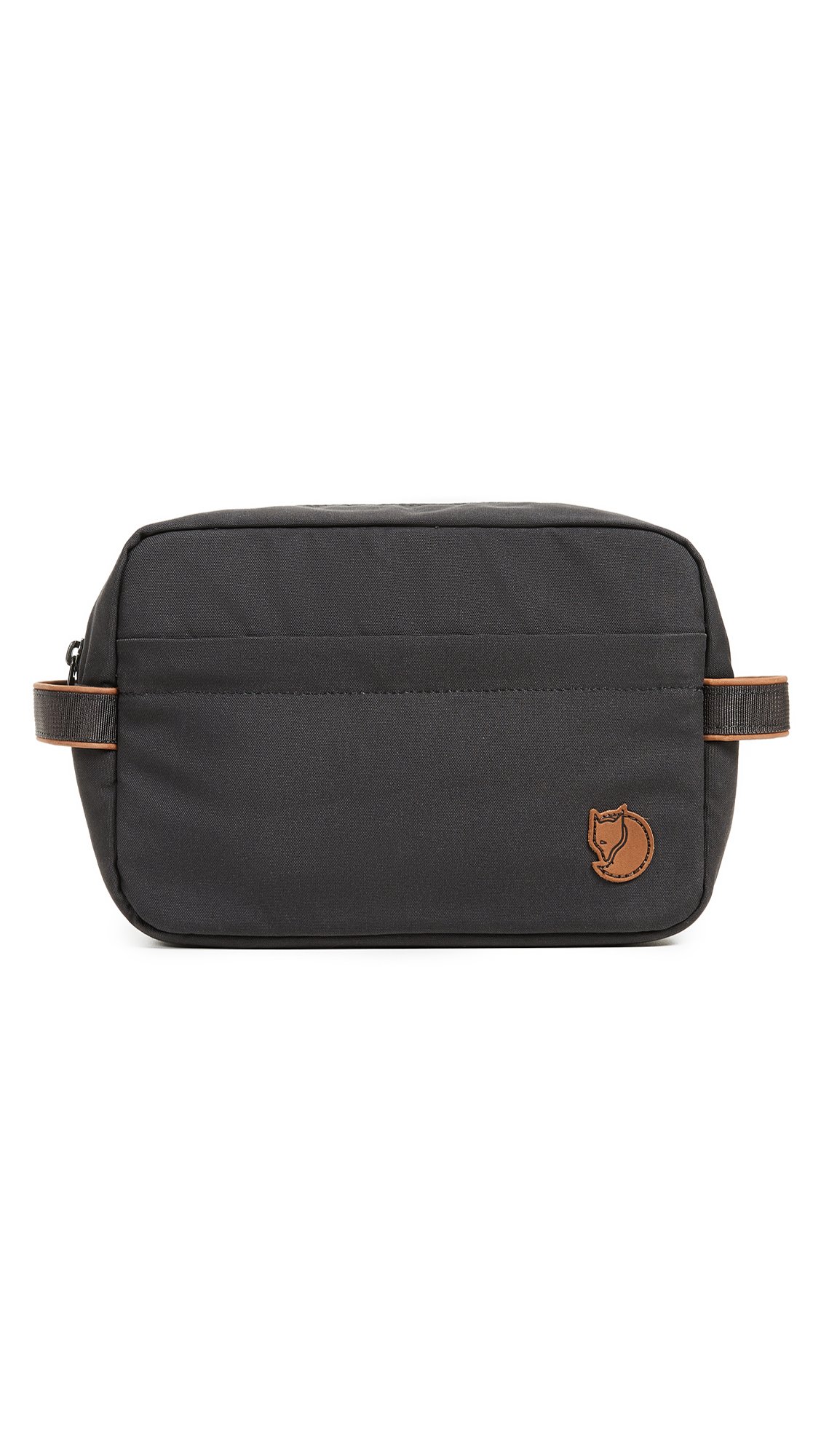 Fjällräven Travel Toiletry Bag for Men & Women - Waterproof Hanging Cosmetic Organizer (Dark Grey, One Size) - Perfect for Camping, Gym & Air Travel
