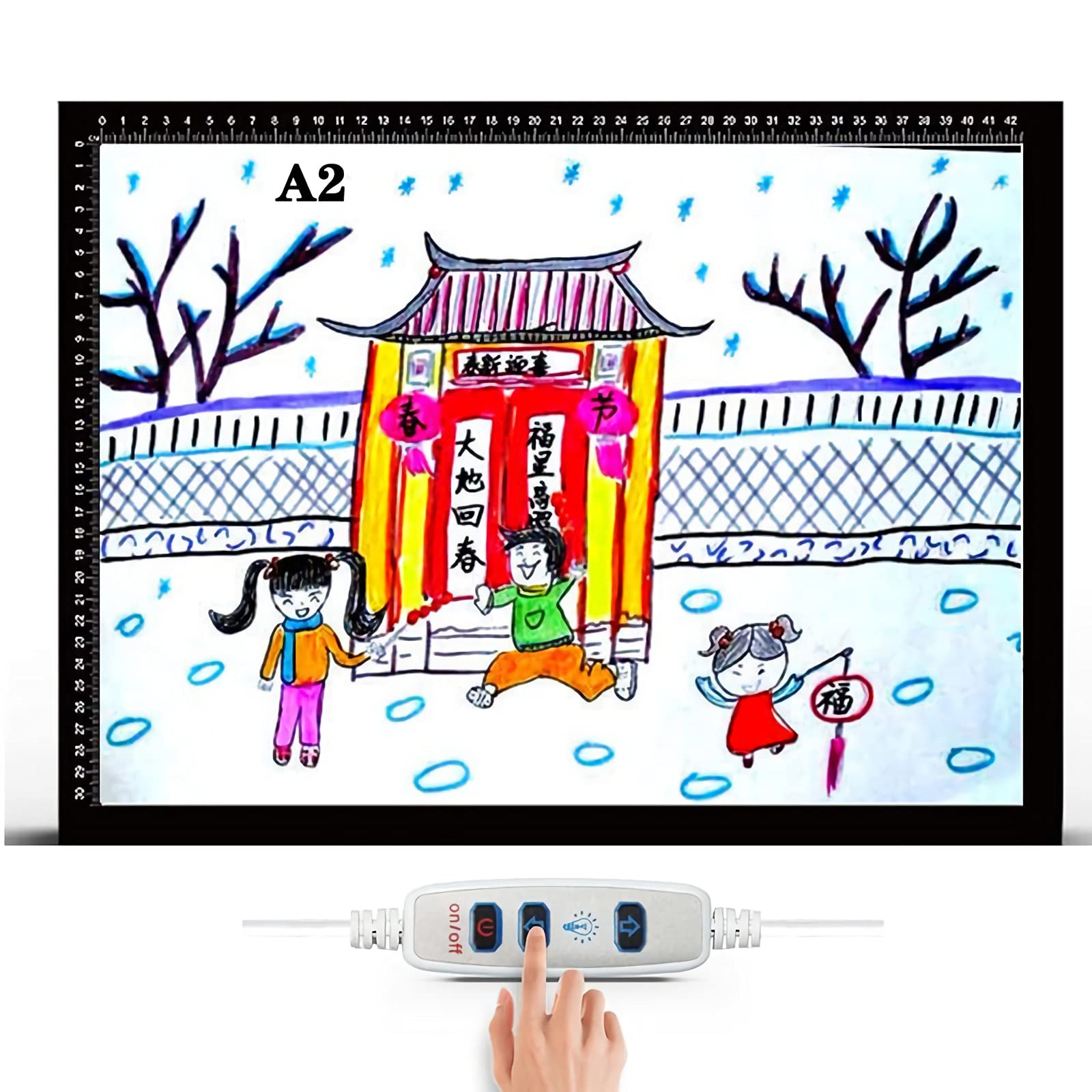 Ultra-Thin Portable LED Light Box Tracer - 47CM×65CM Dimmable Brightness USB Powered Art Tracing Light Pad for Diamond Painting, Drawing, Sketching & Designing - Perfect for Artists, Crafters & DIY Projects