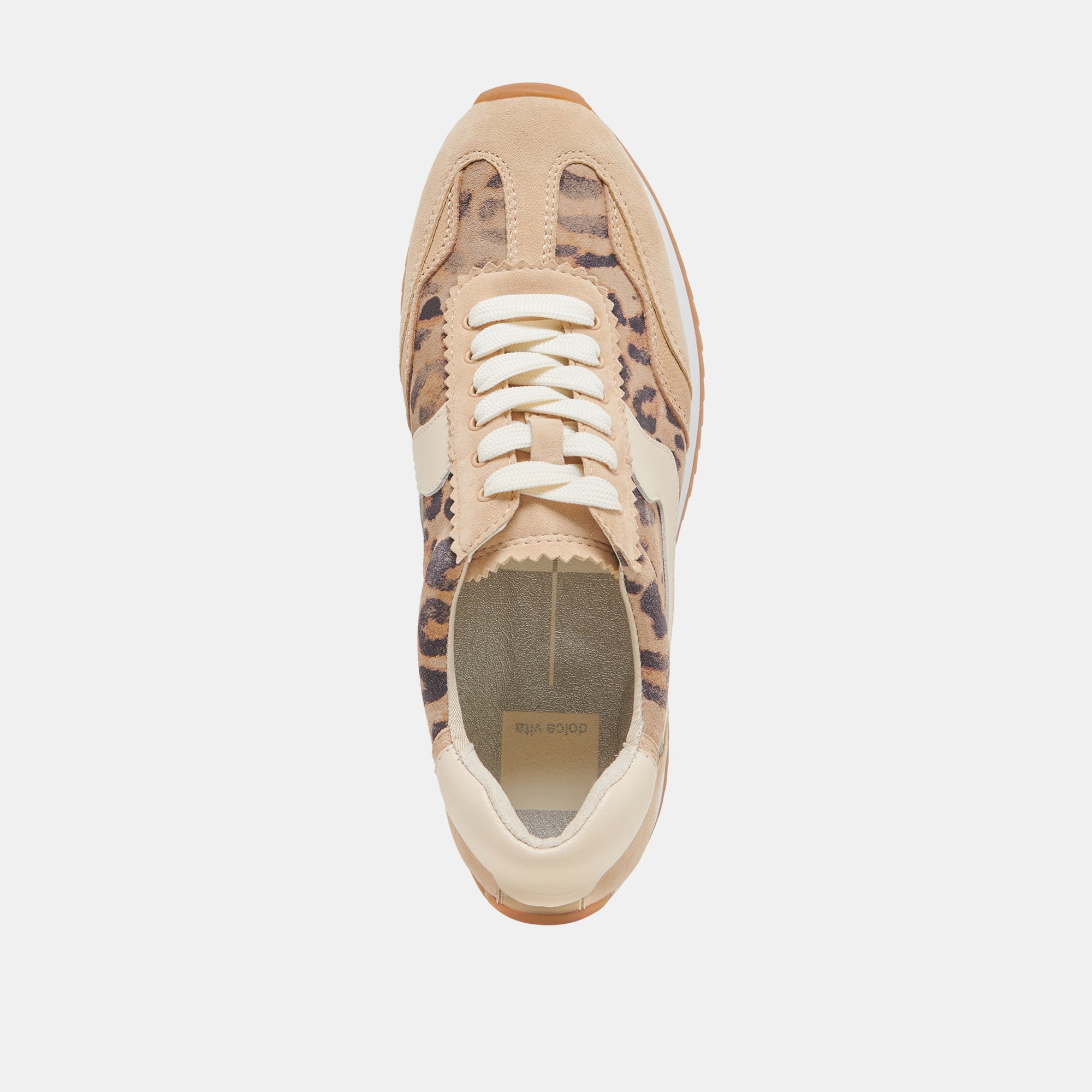 B.NTCD Women's Sneakers - Lightweight Leopard Print Suede Shoes for Casual Wear & Street Fashion