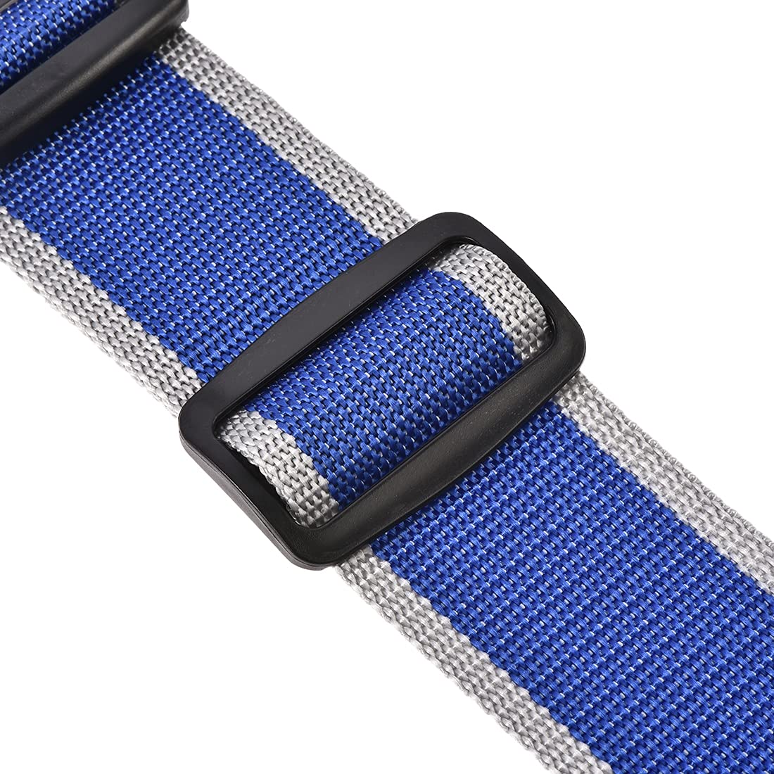uxcell Adjustable Luggage Straps with Buckle Label - 2Mx5cm PP Travel Suitcase Belts (Blue Gray, 2Pcs) - Secure Packing Accessories for Airplane, Train & Cruise Travel