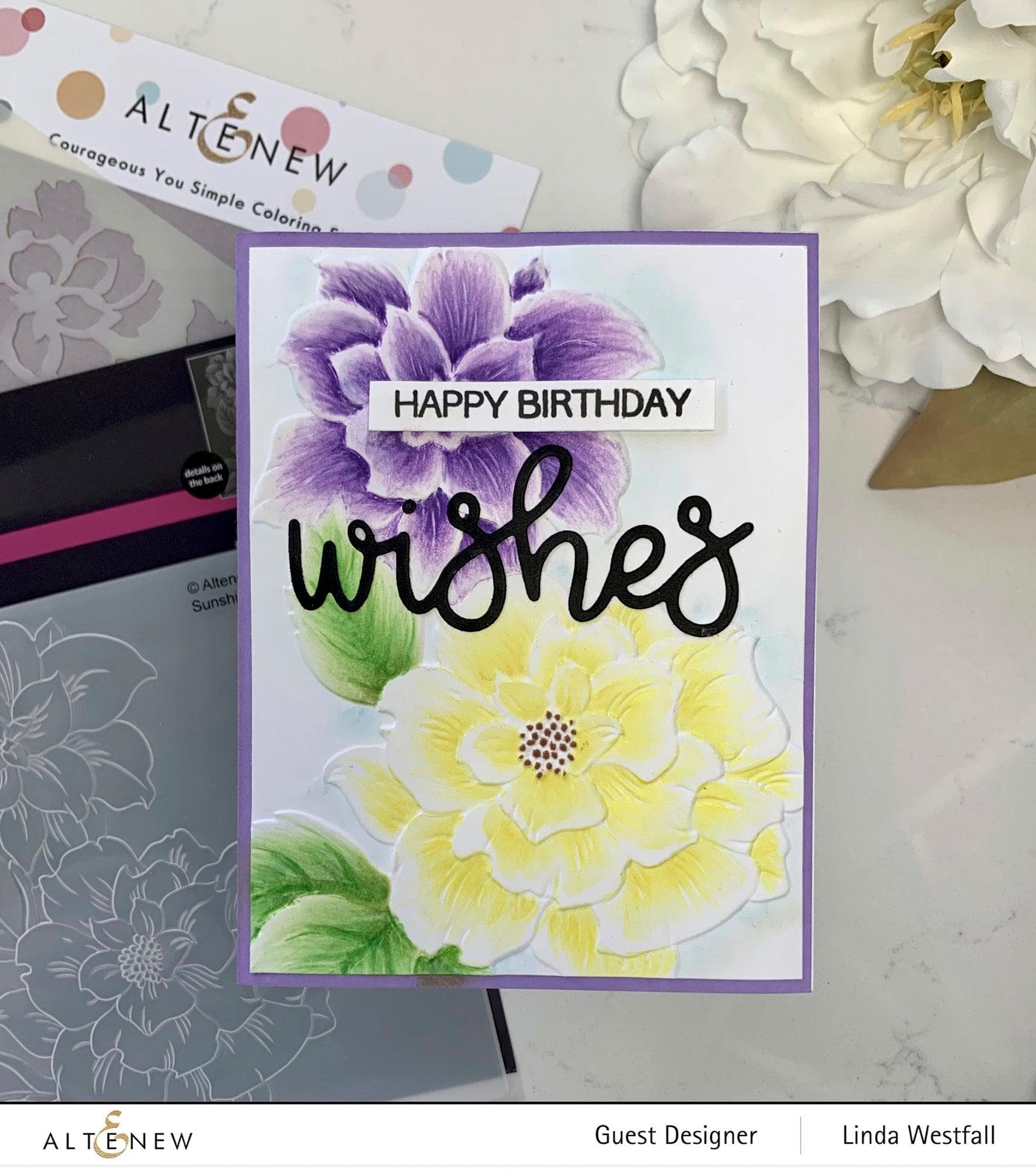 Courageous You Layering Stencil Set (3 in 1) - DIY Card Making, Scrapbooking & Mixed Media Art Supplies for Crafters