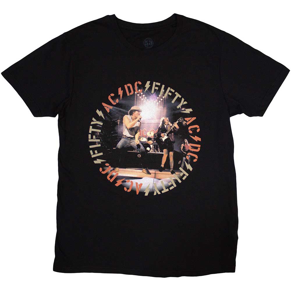 AC/DC Official Band T-Shirt - Live Tour Vintage Graphic Tee | Rock Music Merchandise for Concerts & Casual Wear