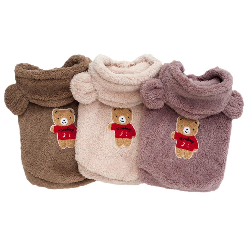 Soft & Comfortable Pet Hoodies for Small Dogs & Cats - Cozy Dog Clothes & Cat Costume for Winter Warmth - Perfect for Indoor/Outdoor Use & Photo Shoots