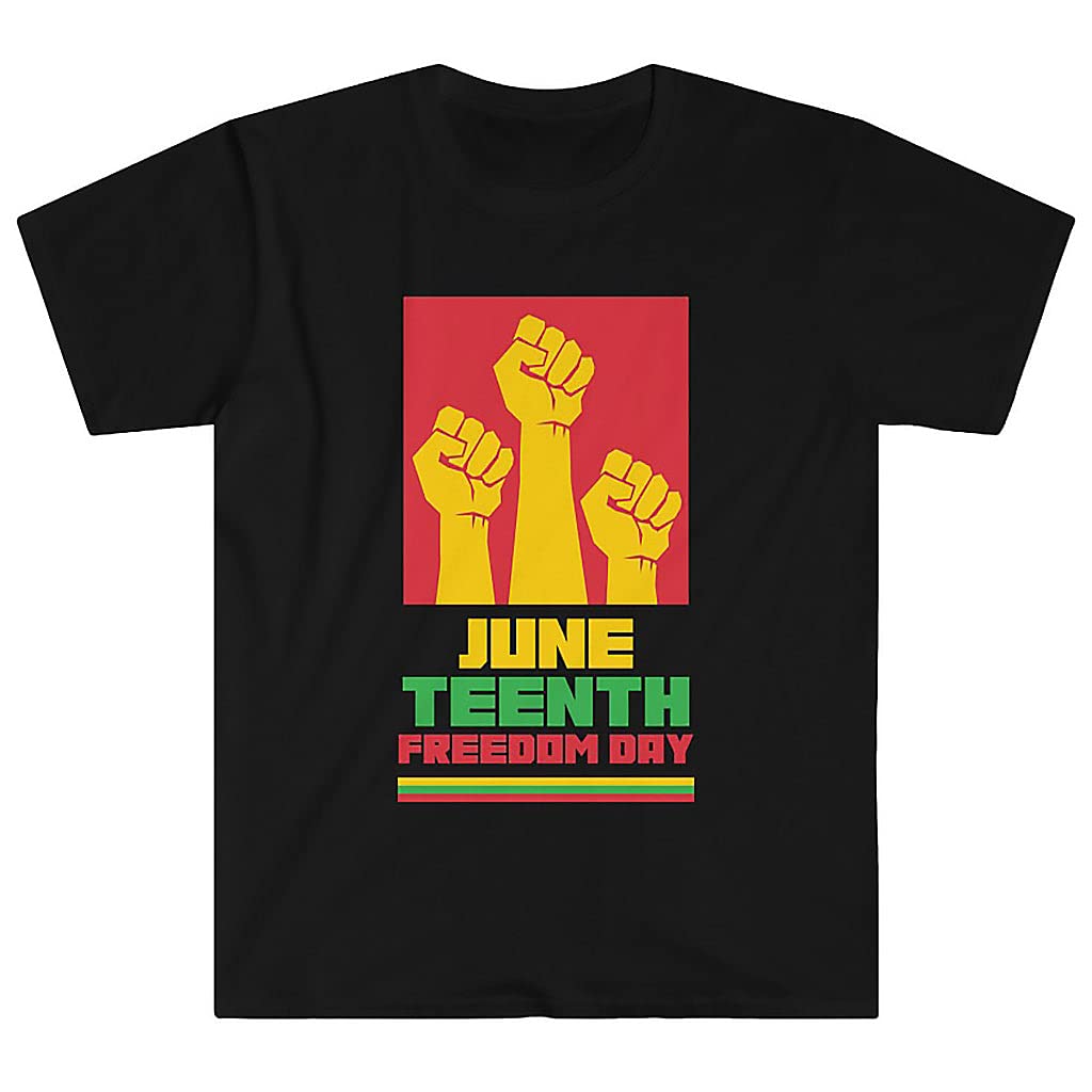 Juneteenth T-Shirt for Men - Black History Month & Freedom Day Celebration - Fire Fit Designs - Perfect for Juneteenth Events, Black History Month Activities & Cultural Pride Outfits