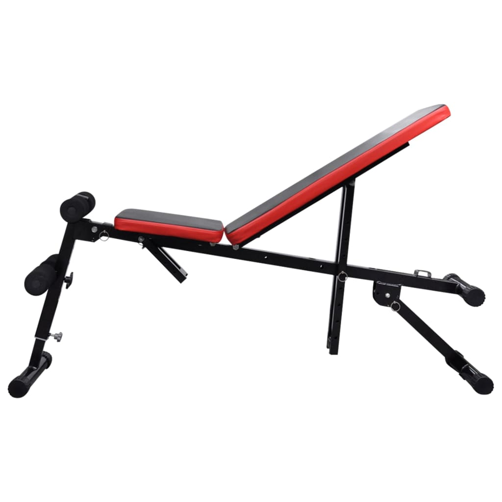 vidaXL Adjustable Sit Up Bench - Multi-Position Home Gym Equipment for Core Workouts & Ab Exercises | Perfect for Home Fitness & Strength Training