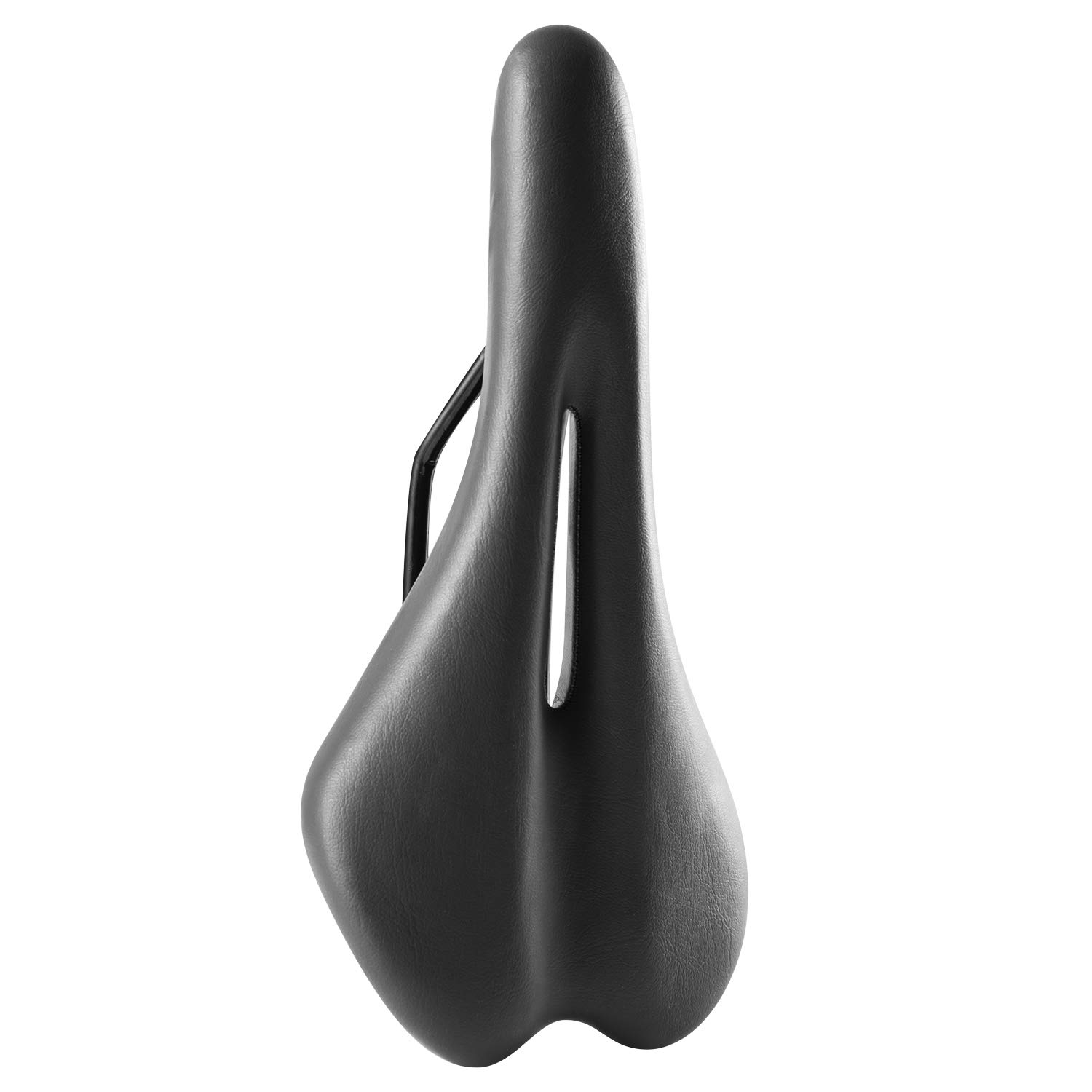 **Breathable Comfortable Bike Saddle Seat Pad for Road & Fixed Gear Bicycles - Black Hollow Design - Ideal for Long Rides & Commuting**